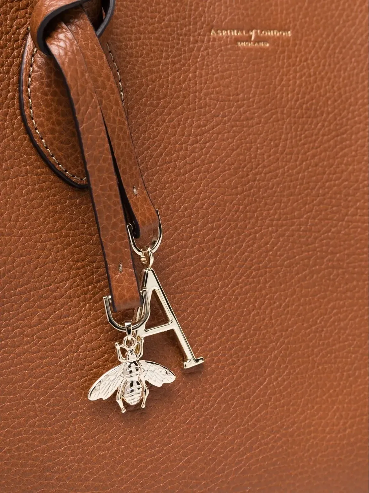 Aspinal Of London London leather tote bag - 画像4