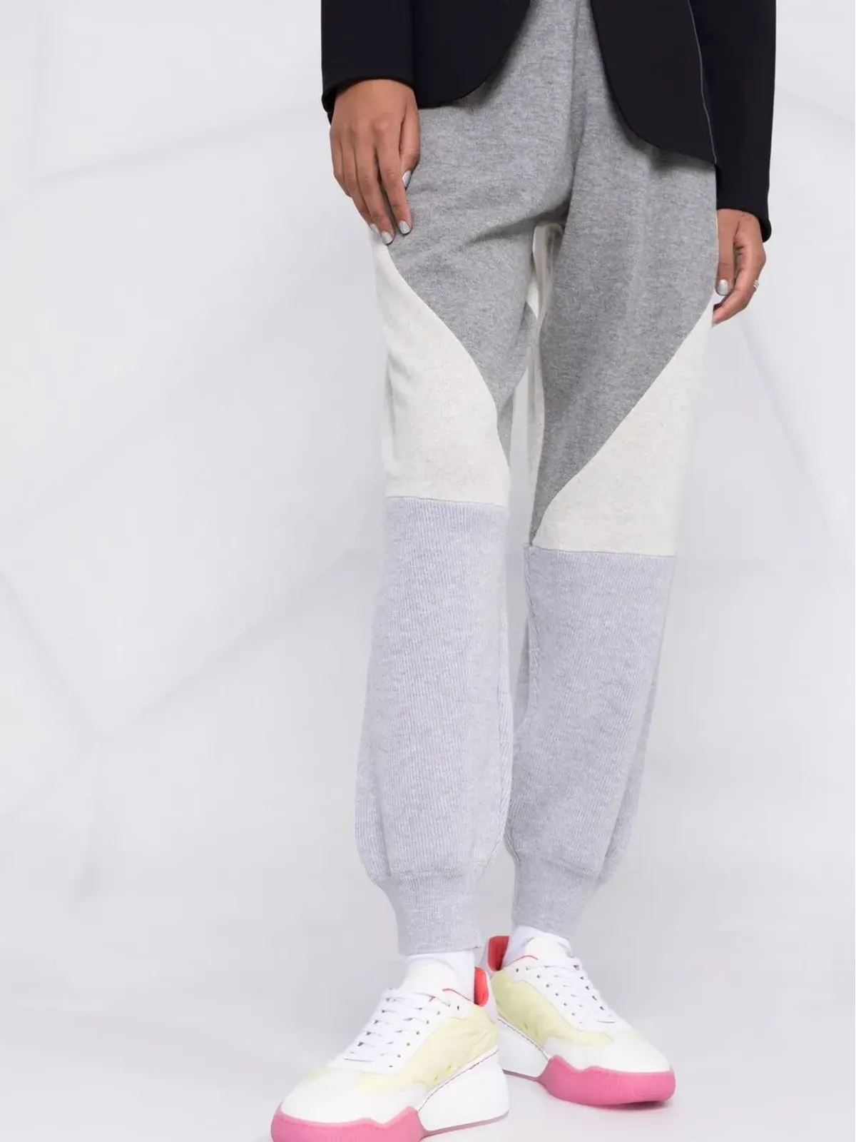 Stella McCartney パネルドウール トラックパンツ - グレー - 画像5