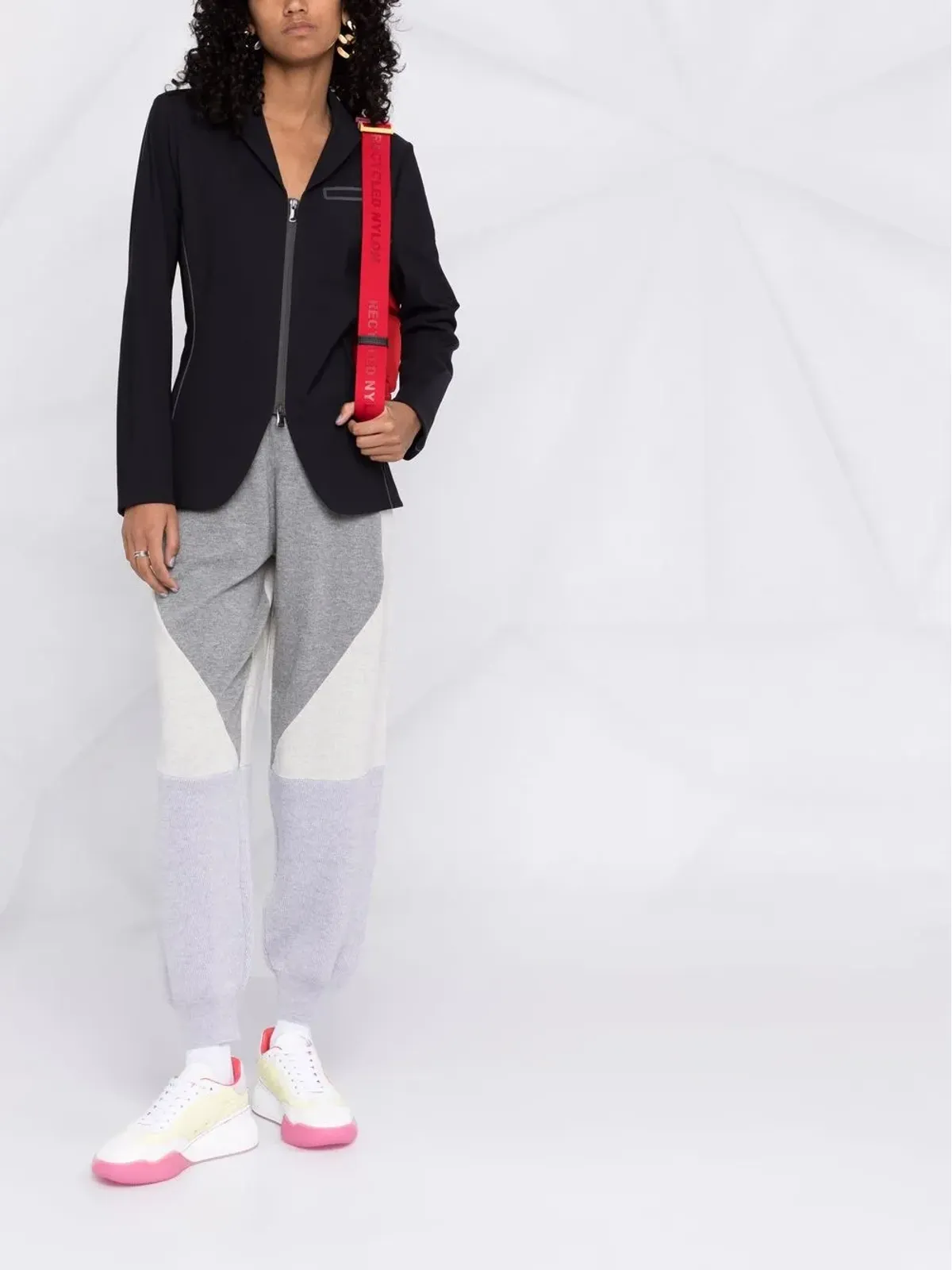 Stella McCartney パネルドウール トラックパンツ - グレー - 画像2