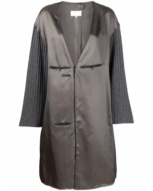 Maison Margiela コントラストスリーブ Vネック ドレス - サムネイル1