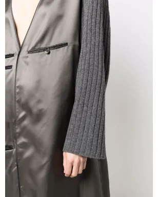 Maison Margiela コントラストスリーブ Vネック ドレス - サムネイル5