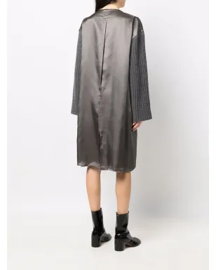 Maison Margiela コントラストスリーブ Vネック ドレス - サムネイル4