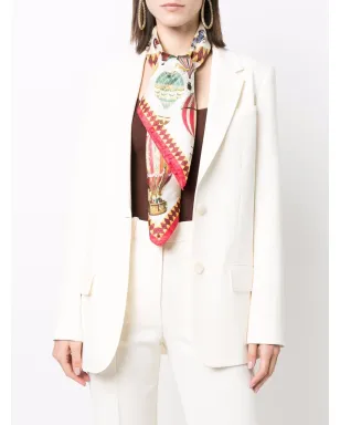 Aspinal Of London エアバルーン シルク スカーフ - レッド - サムネイル2