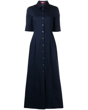 STAUD Joan shirt maxi dress - Blue - サムネイル1