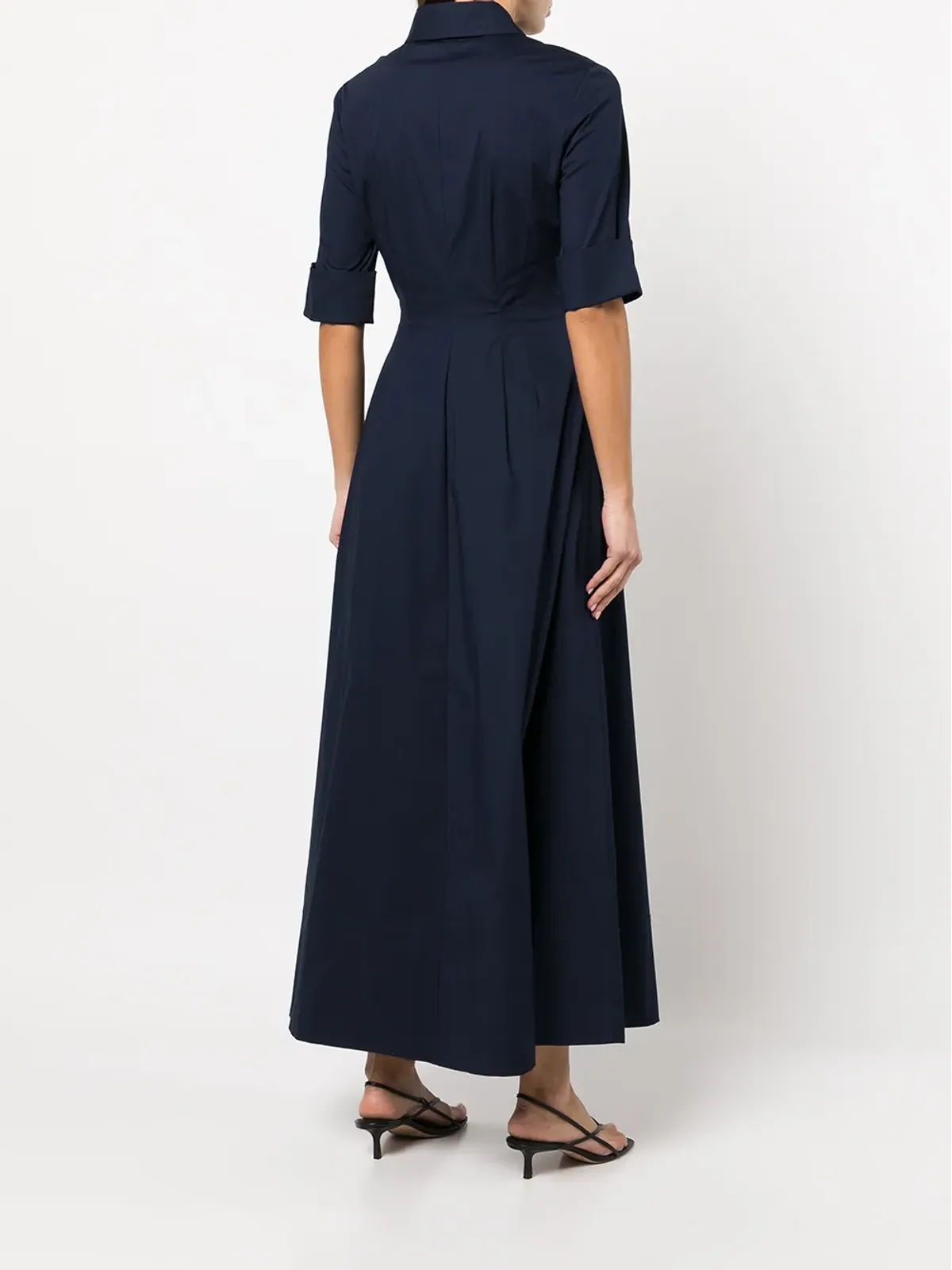 STAUD Joan shirt maxi dress - Blue - 画像4