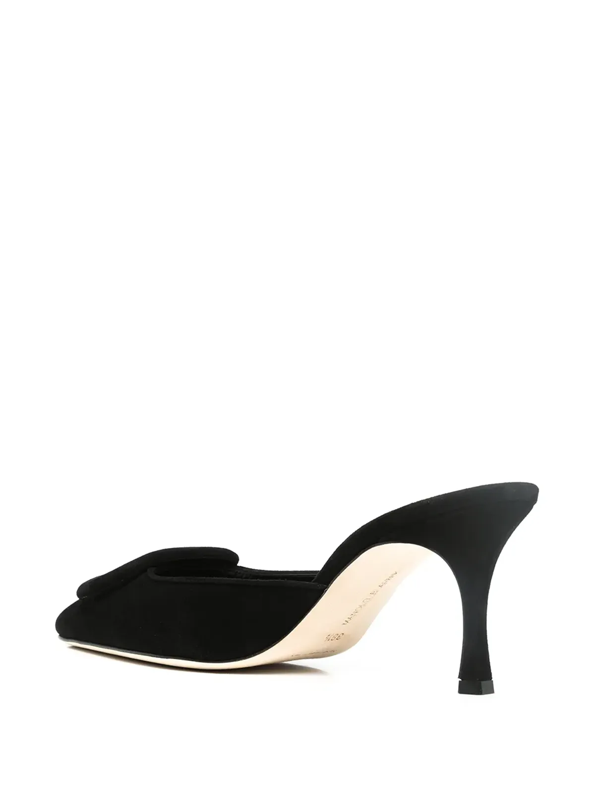 Manolo Blahnik メイセール バックル付きミュール - 画像3