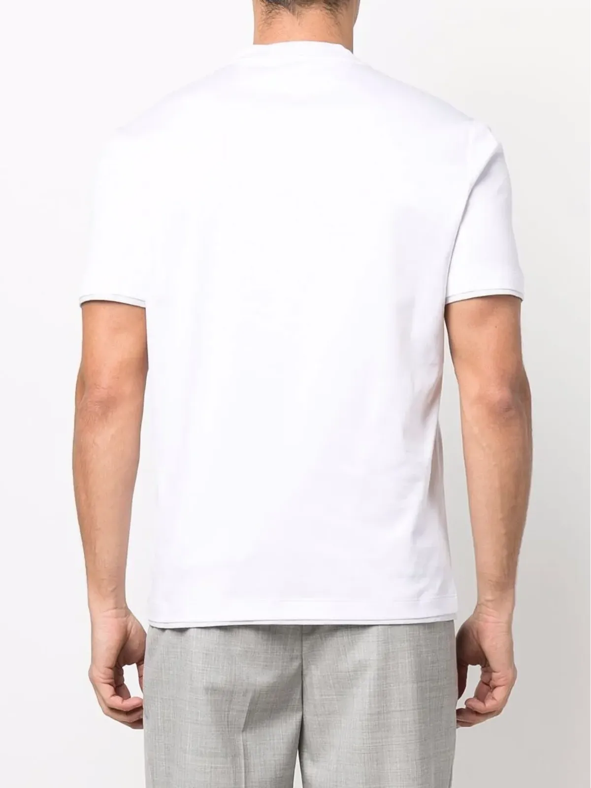 Brunello Cucinelli レイヤードトリム コットン Tシャツ - 画像4