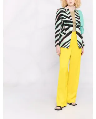 Roberto Cavalli ゼブラ柄シルクブレザー（ブラック） - サムネイル2