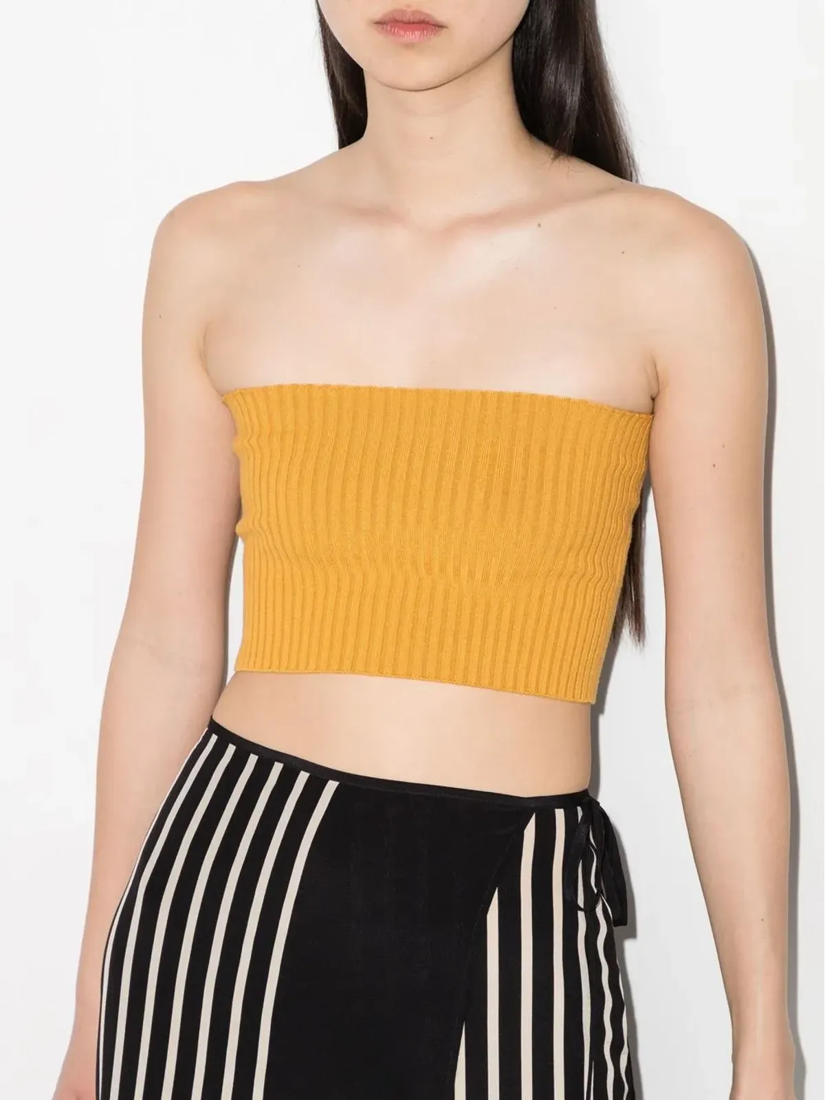 Chloé リブ編みバンドゥトップ - 画像2