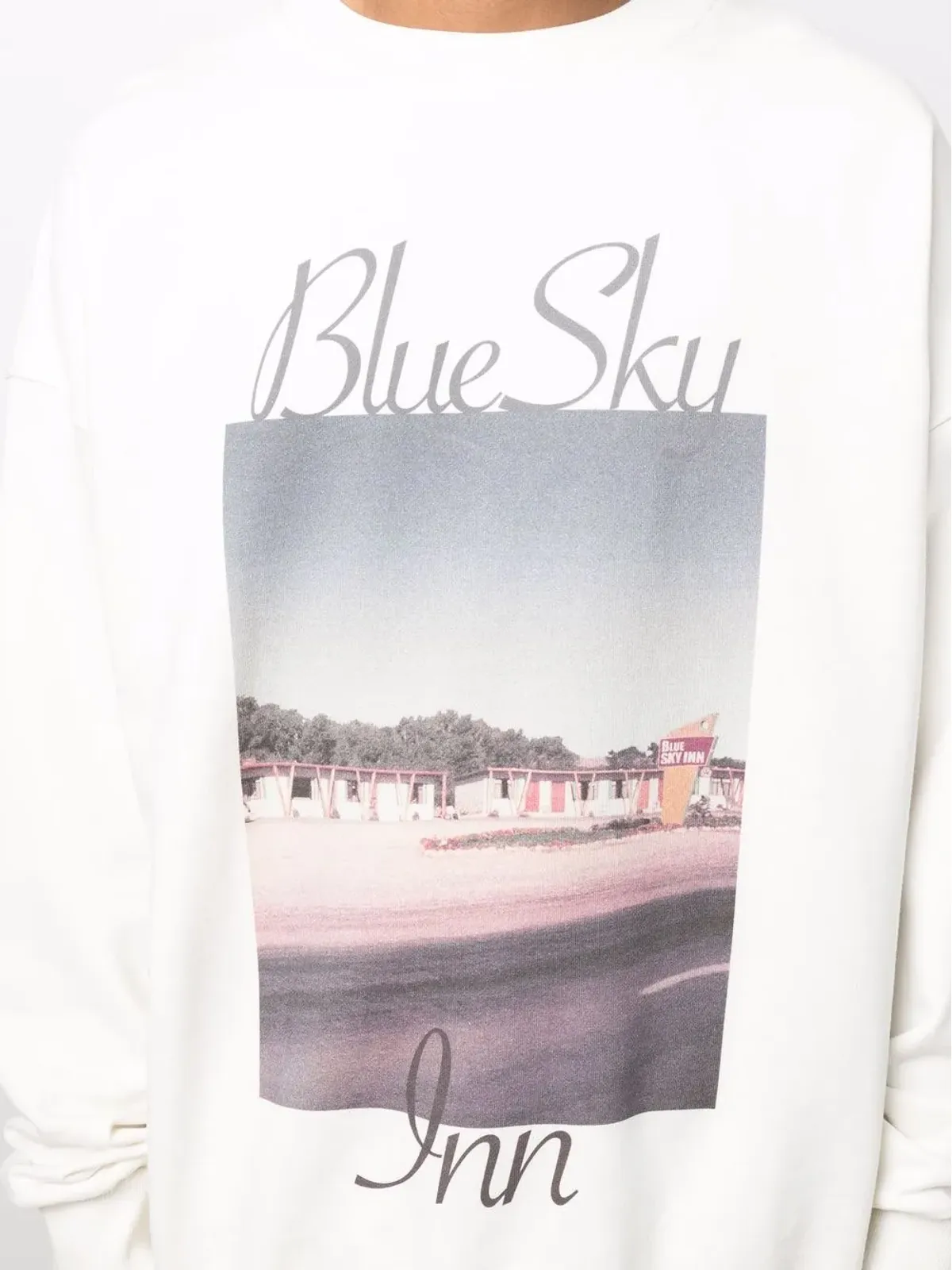 BLUE SKY INN レトロプリント ロゴ スウェットシャツ - 画像5