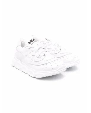 MM6 Maison Margiela Kids レザー ローカット トレーナー - サムネイル1