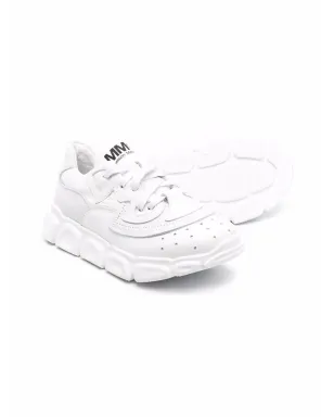 MM6 Maison Margiela Kids レザー ローカット トレーナー - サムネイル2