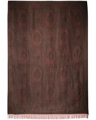 ETRO HOME ペイズリープリント カシミヤ ブランケット - サムネイル3