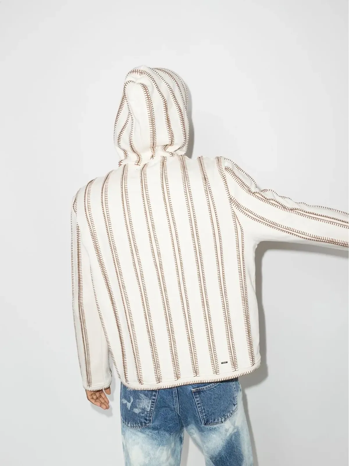 AMIRI コントラストステッチ スウェットシャツ - 画像3