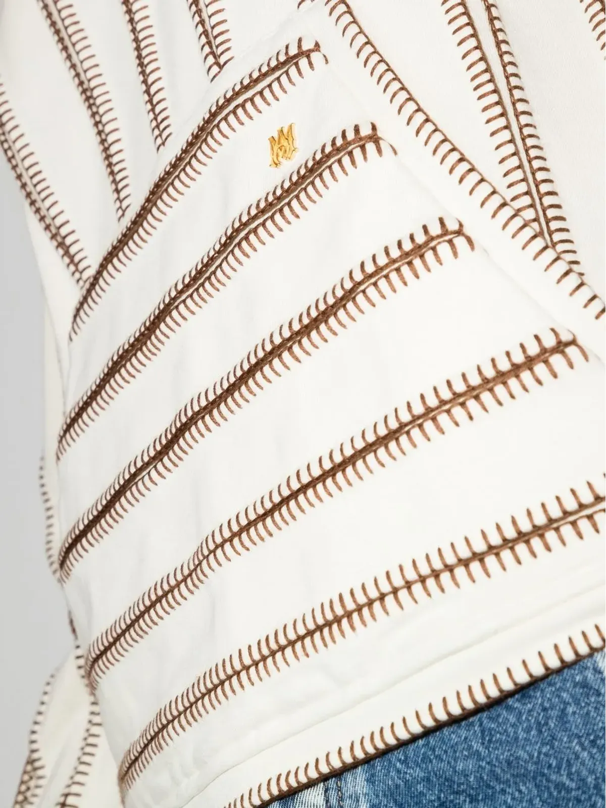 AMIRI コントラストステッチ スウェットシャツ - 画像4