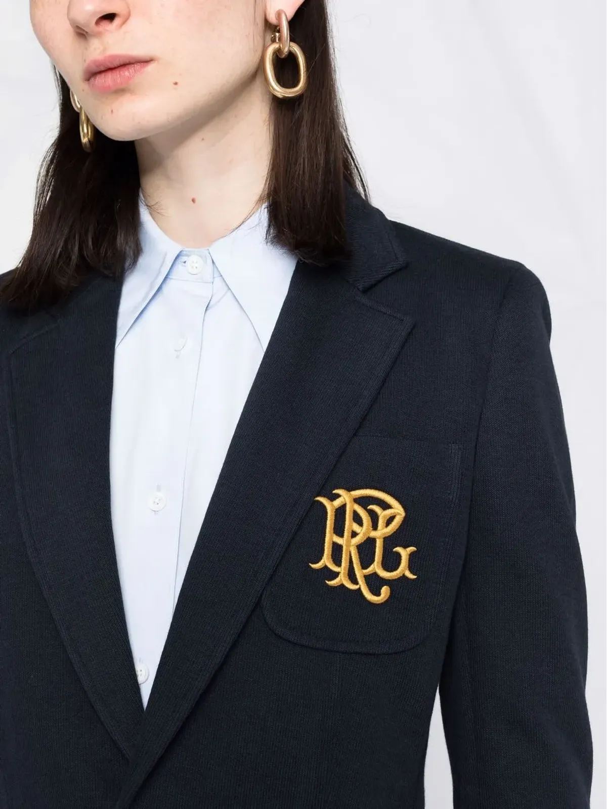 Polo Ralph Lauren 刺繍入りモノグラム ダブルニット ブレザー - 画像3