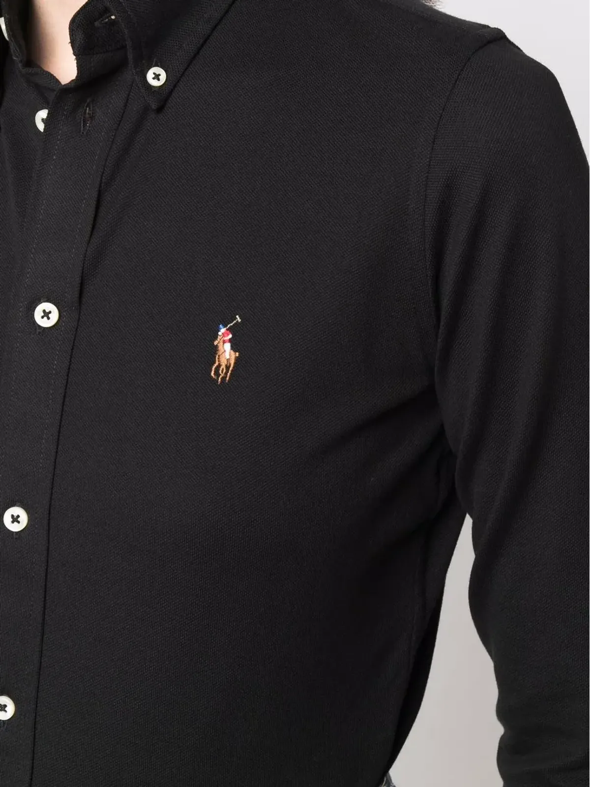 Polo Ralph Lauren 刺繍ロゴ入りフィットシャツ - 画像5