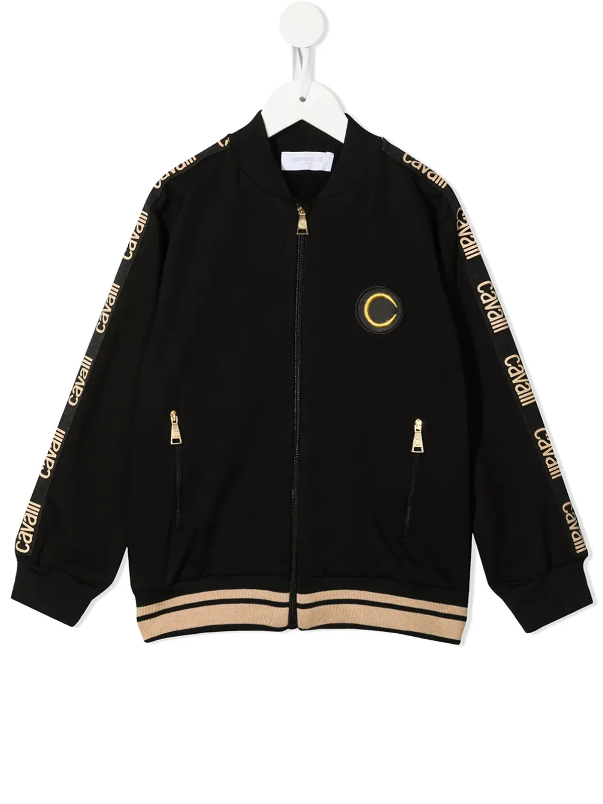 Roberto Cavalli Junior ロゴテープディテールセーター - 画像1