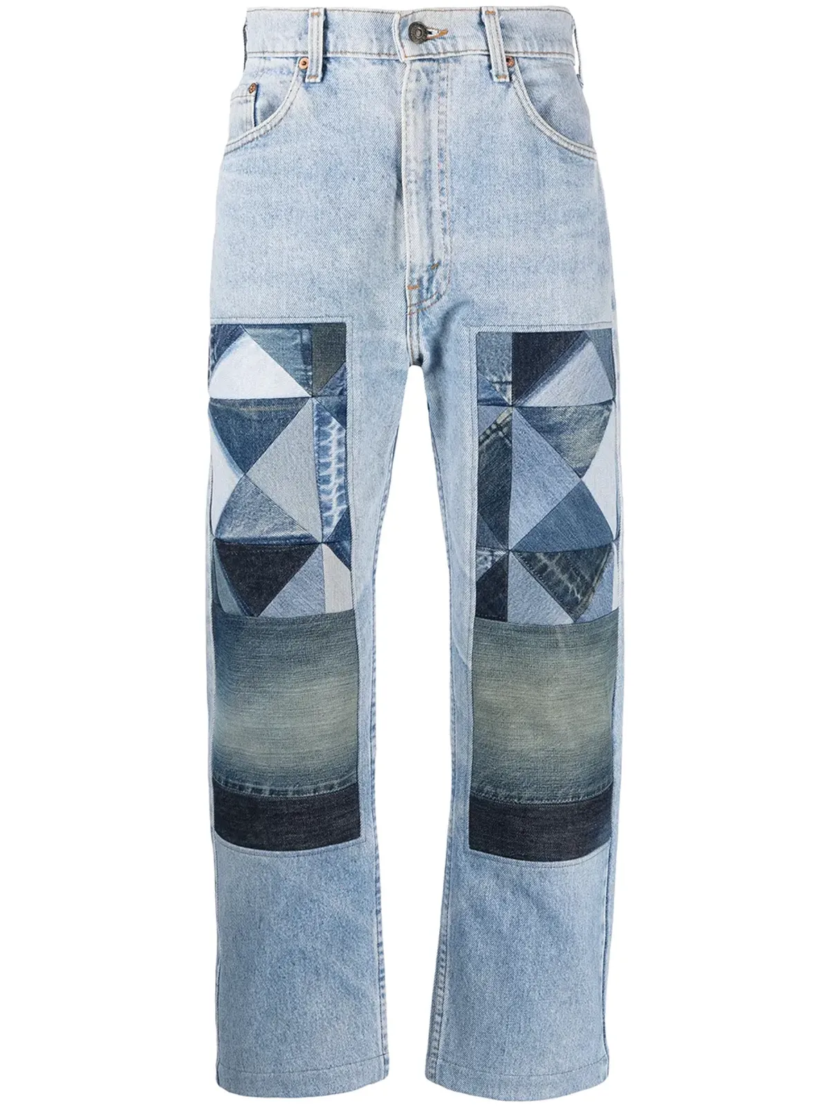 Children Of The Discordance NY Old Patch jeans - Blue - 画像1