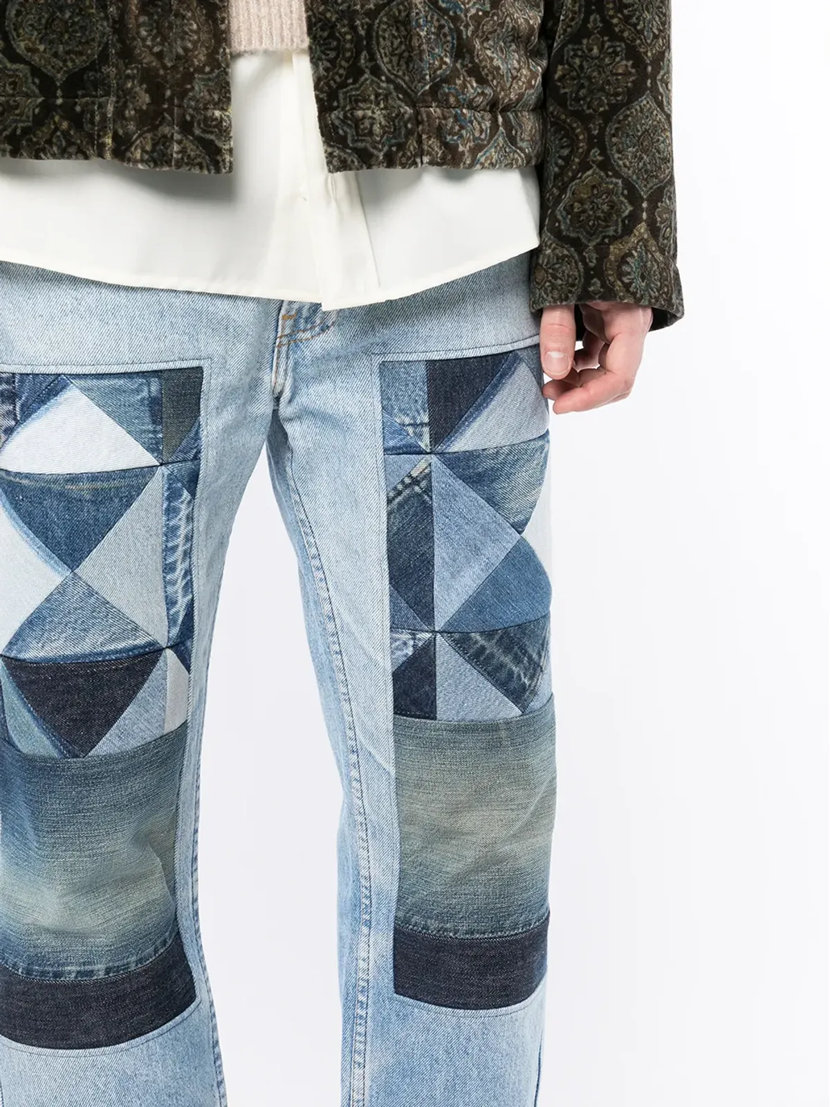 Children Of The Discordance NY Old Patch jeans - Blue - 画像5
