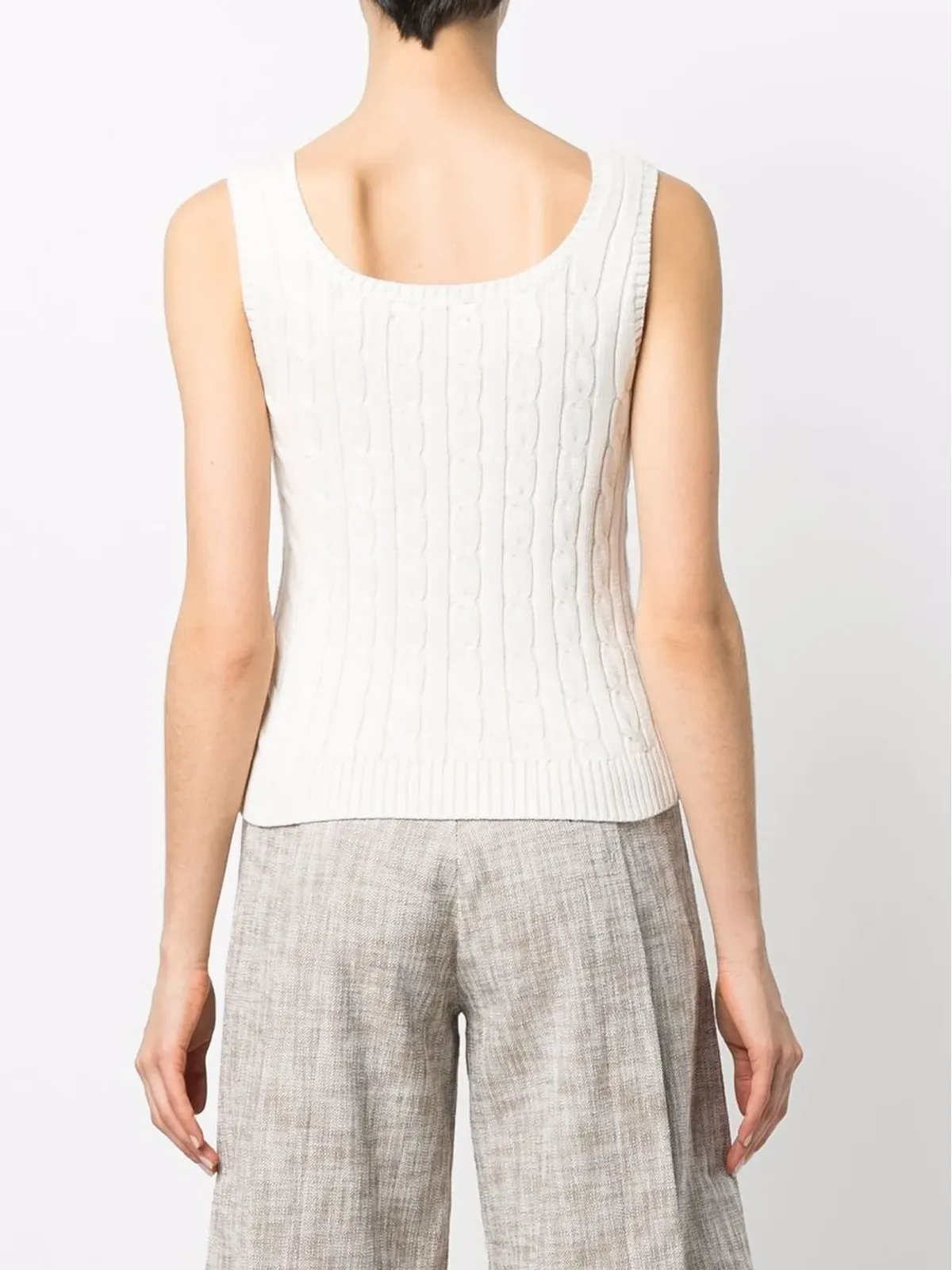 Lauren Ralph Lauren ケーブルニット スクープネック トップ - 画像4