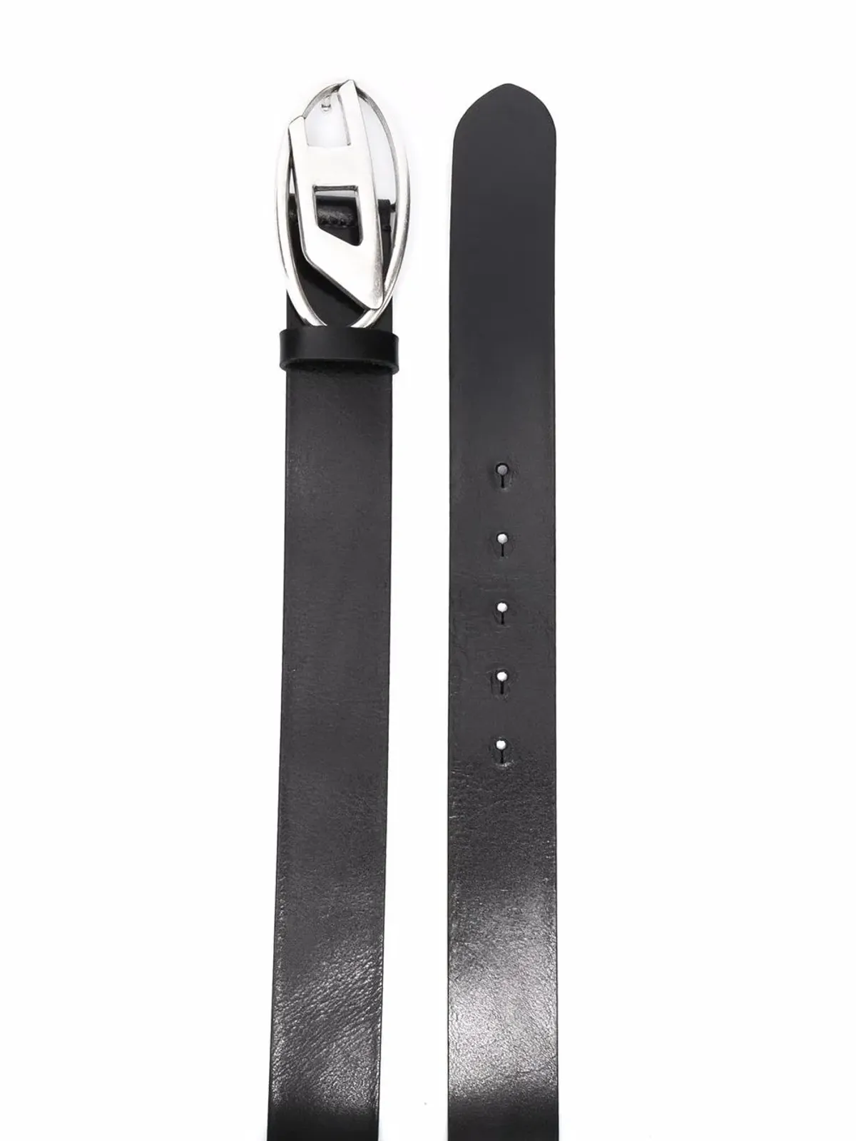 Diesel 1DR ロゴバックル レザーベルト - 画像2