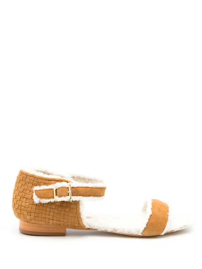 Sarah Chofakian Sarah Chofakian Jude fluffy sandalsの商品画像
