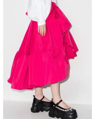 Alexander McQueen アシンメトリック・フリルスカート ピンク - サムネイル2