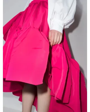 Alexander McQueen アシンメトリック・フリルスカート ピンク - サムネイル4