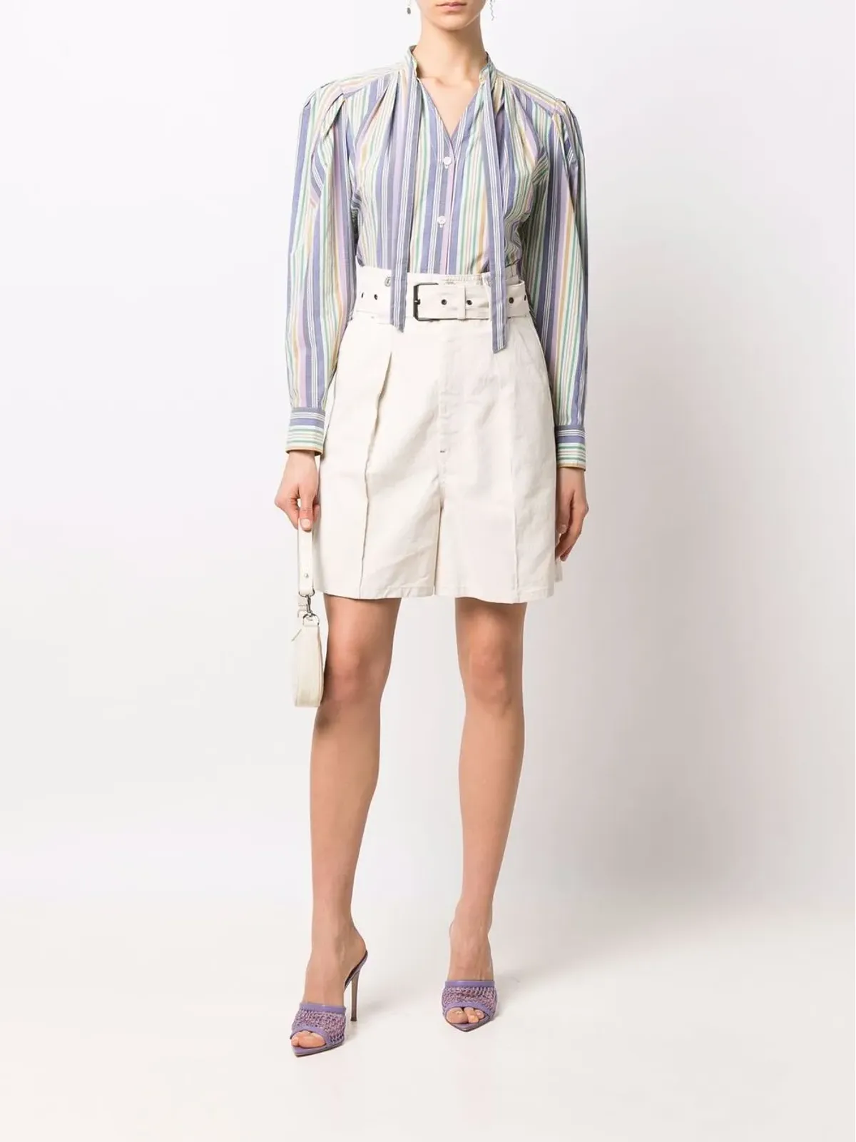 ISABEL MARANT ティヴェルナ ストライプ ブラウス - 画像2