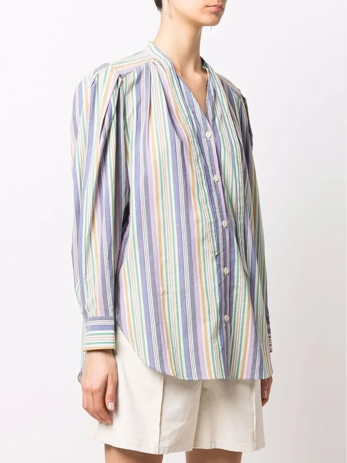 ISABEL MARANT ティヴェルナ ストライプ ブラウス - 画像3