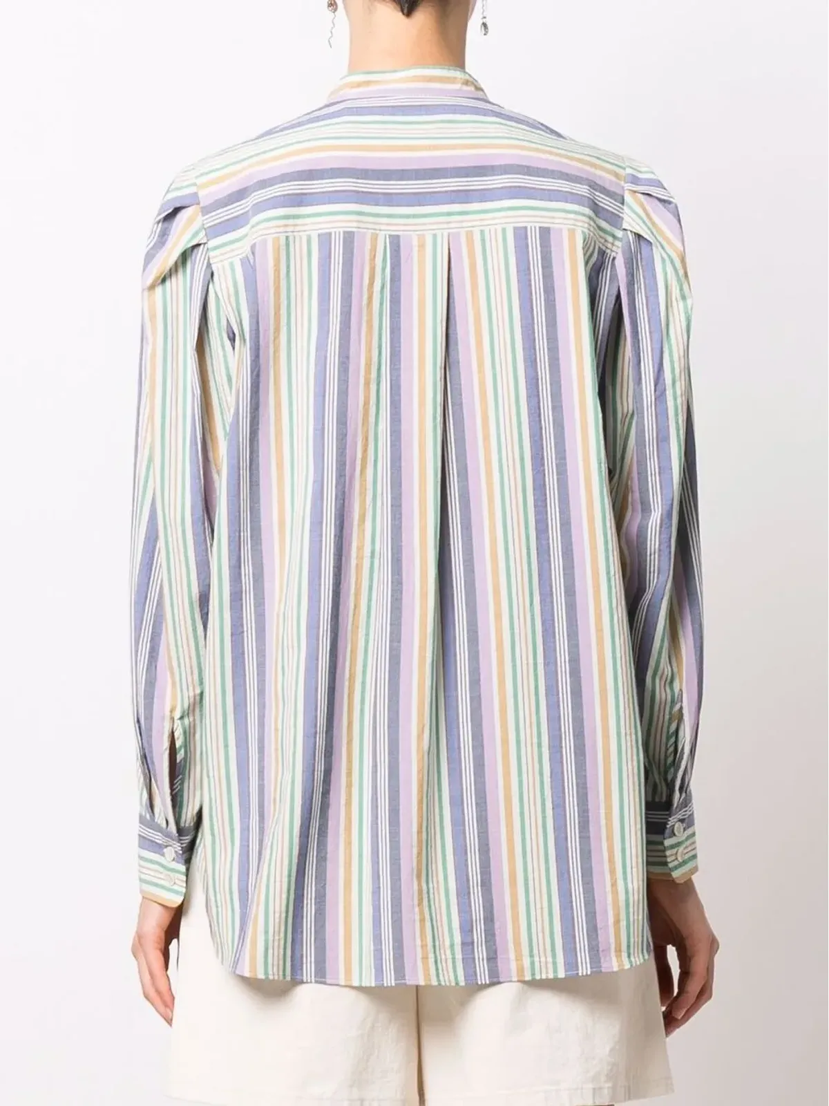 ISABEL MARANT ティヴェルナ ストライプ ブラウス - 画像4