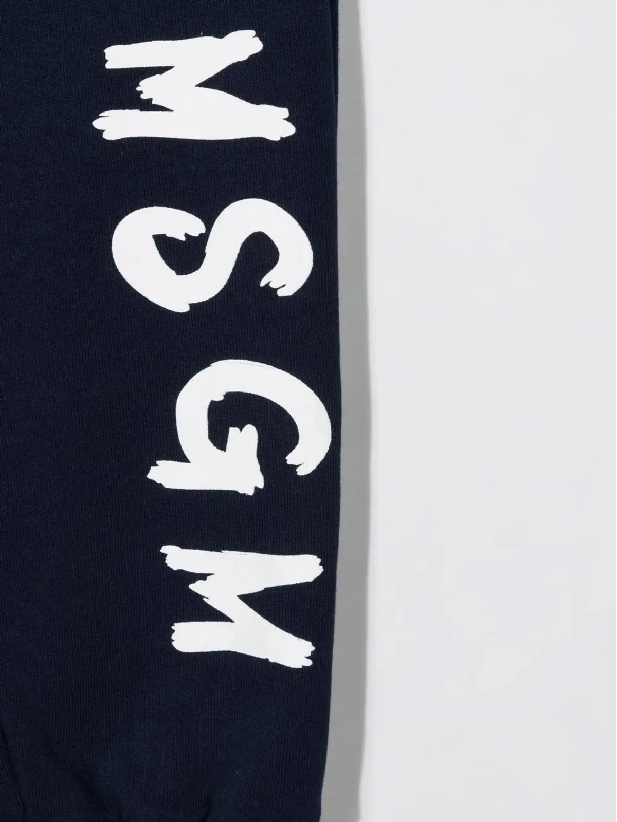 MSGM Kids ロゴプリント テーパード トラックパンツ - 画像3