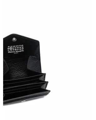 Maison Margiela アコーディオンレザーウォレット - ブラック - サムネイル3