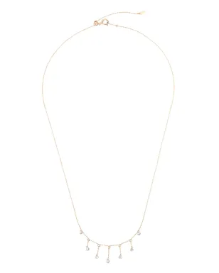 Persée 18kt yellow gold Bohème diamond drop necklace - サムネイル2