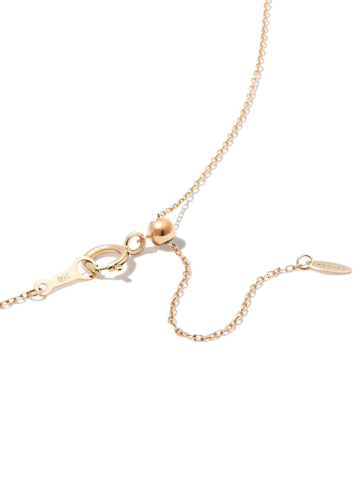 Persée 18kt yellow gold Bohème diamond drop necklace - 画像3