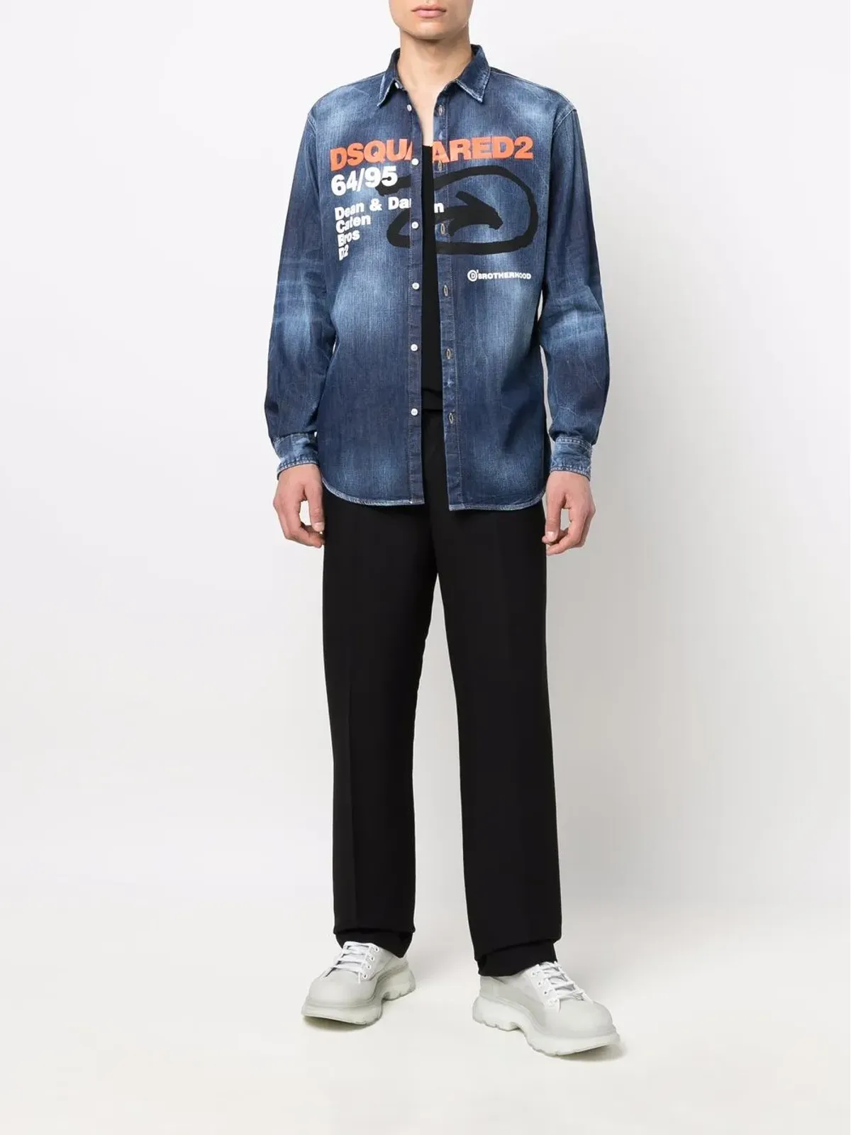 DSQUARED2 ロゴプリントシャツ - 画像2