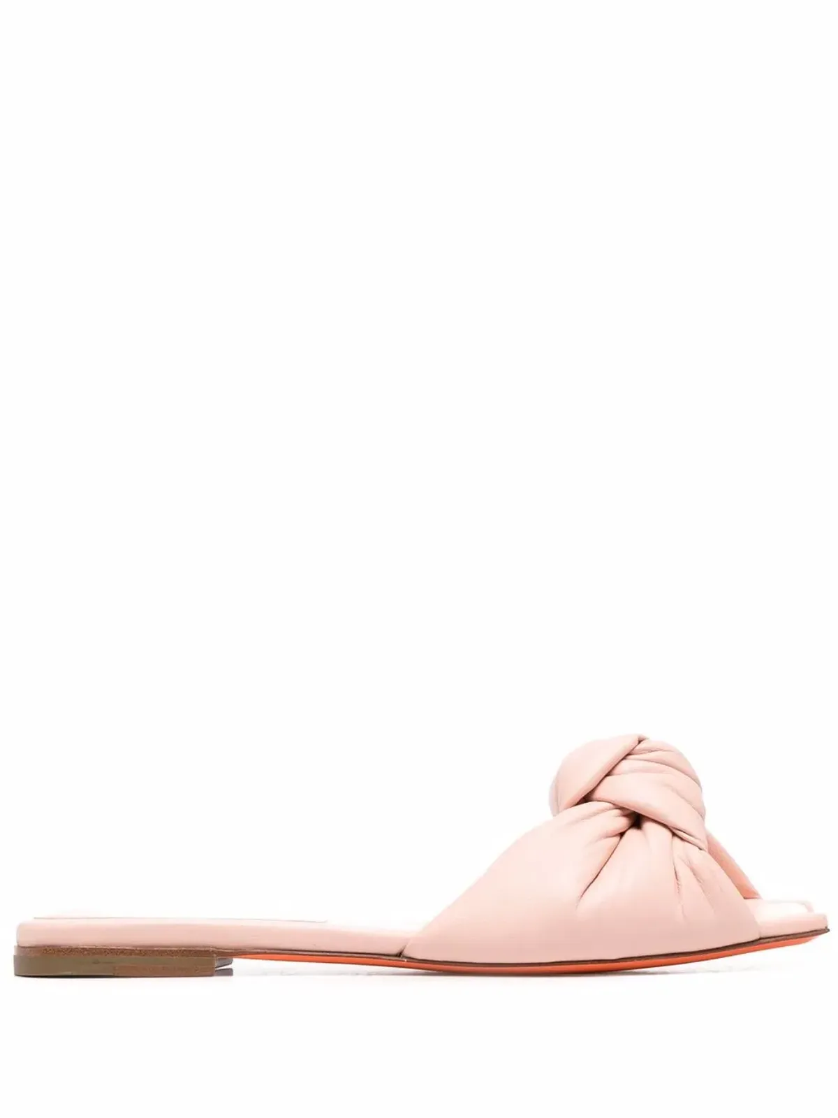 Santoni ノットディテール レザー サンダル - 画像1