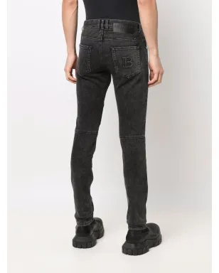 Balmain デボスド ロゴ ディテール ジーンズ - サムネイル4