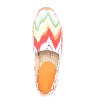 Missoni ジグザグプリント フラットエスパドリーユ - オレンジ - サムネイル4