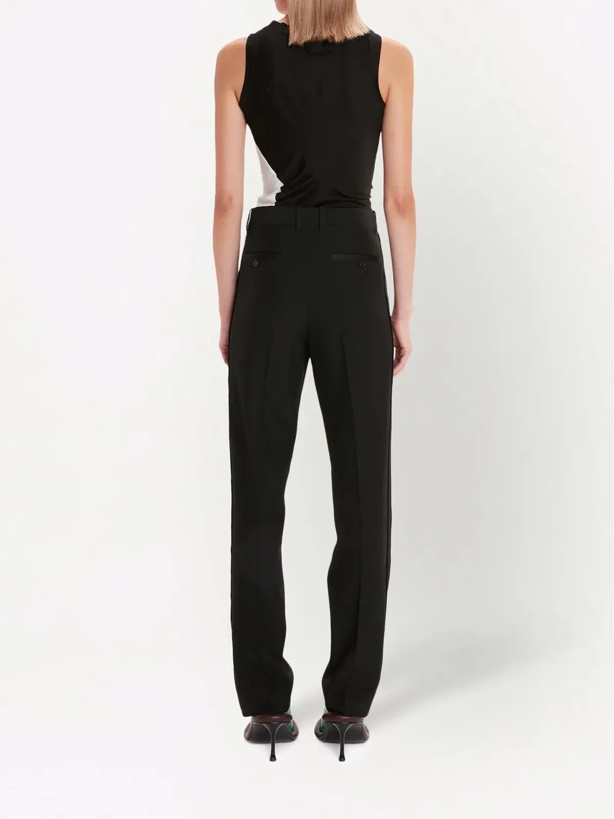 JW Anderson スリムフィット タキシードパンツ - 画像4