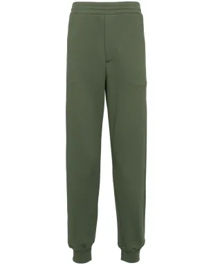 Alexander McQueen スリムフィット コットン トラックパンツ グリーン - サムネイル1