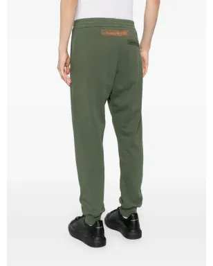 Alexander McQueen スリムフィット コットン トラックパンツ グリーン - サムネイル4