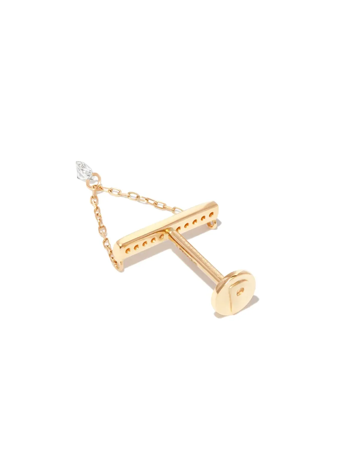 Persée 18K イエローゴールド ダイヤモンド ドロップ ピアス - 画像2