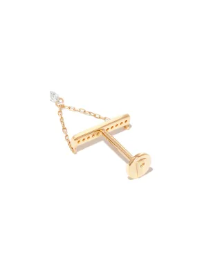 Persée 18K イエローゴールド ダイヤモンド ドロップ ピアス - サムネイル2