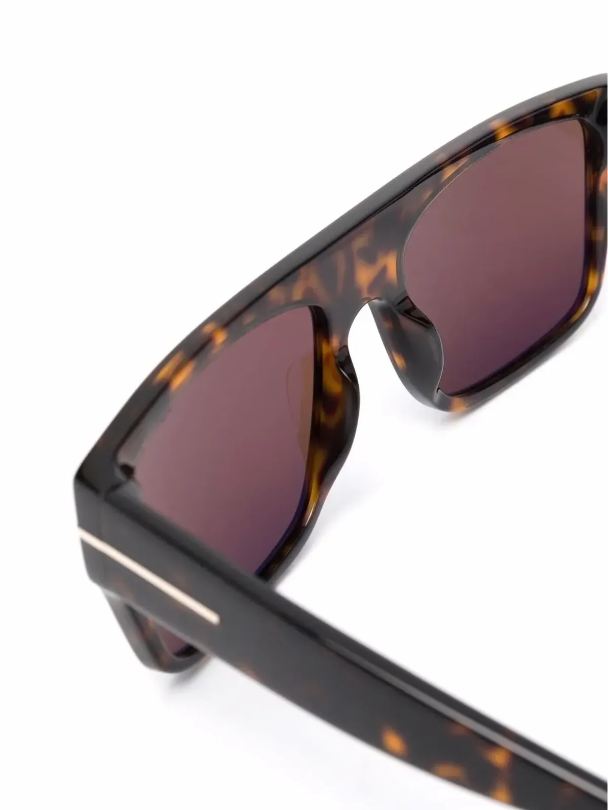 TOM FORD Eyewear べっ甲柄オーバサイズフレームサングラス - 画像3