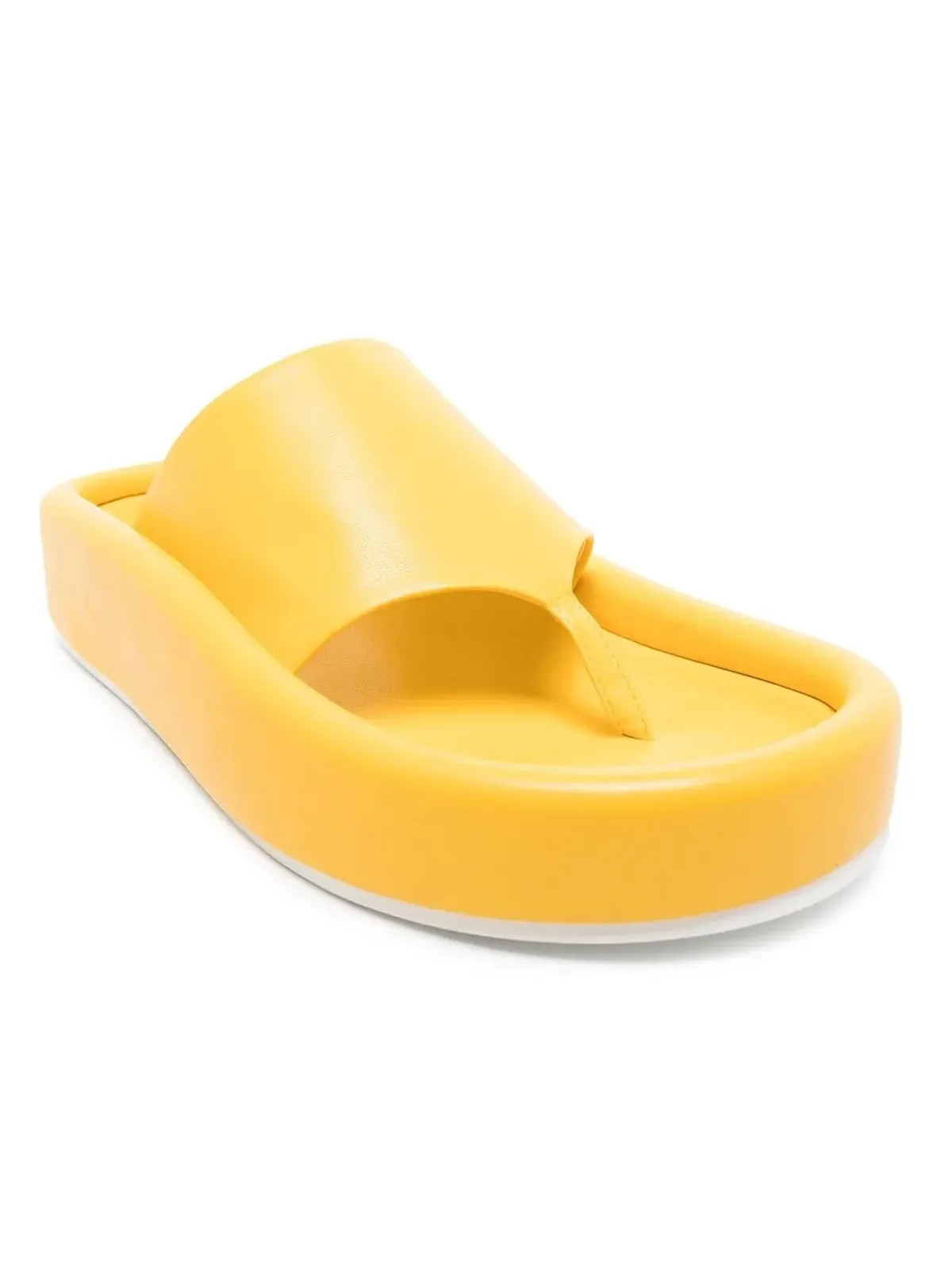 MM6 Maison Margiela ワイドストラップ フリップフロップ - Yellow - 画像2