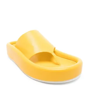 MM6 Maison Margiela ワイドストラップ フリップフロップ - Yellow - サムネイル2