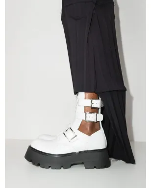 Alexander McQueen バックル留めケージブーツ - サムネイル3