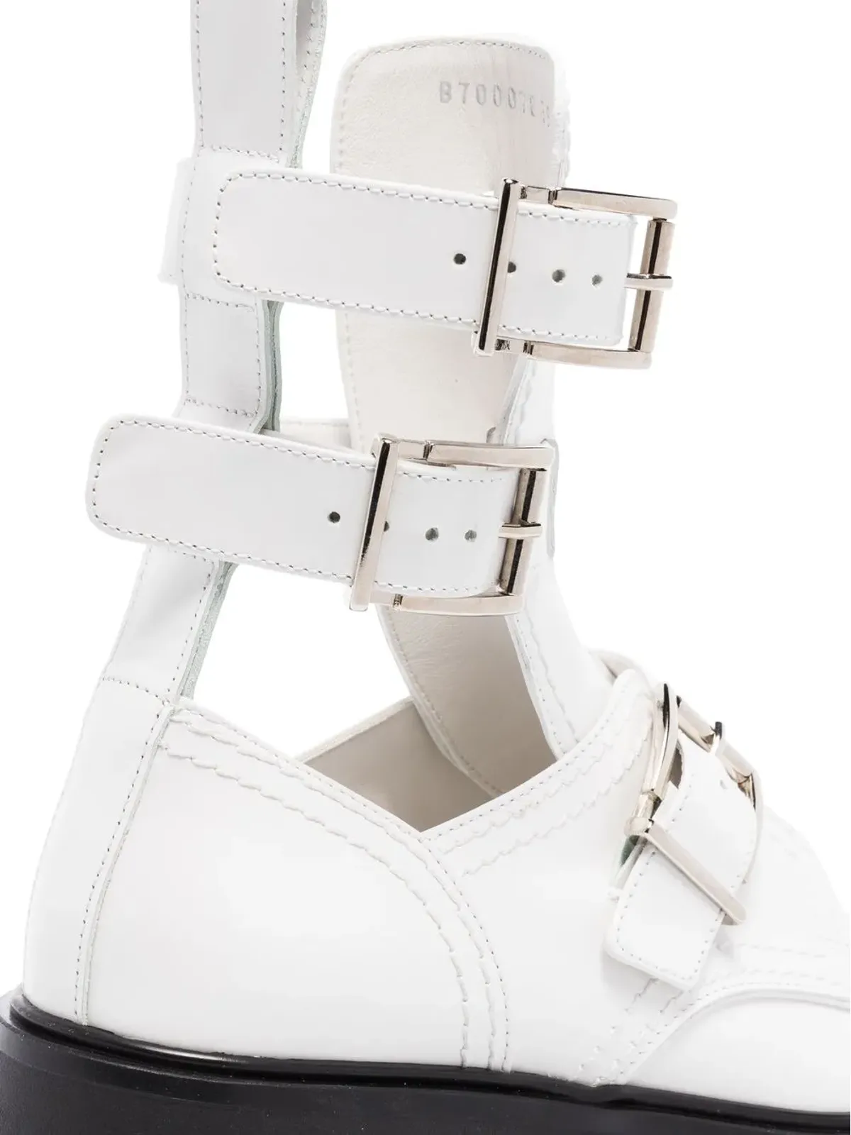 Alexander McQueen バックル留めケージブーツ - 画像4